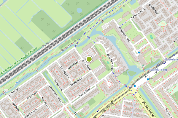 Ambulance-melding op Spechtlaan, Leidschendam op 26 juli, kaart-overzicht