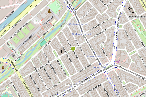 Ambulance-melding op Isingstraat, Den Haag op 26 juli, kaart-overzicht