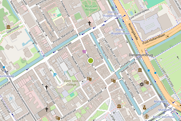 Ambulance-melding op Denneweg, Den Haag op 26 juli, kaart-overzicht
