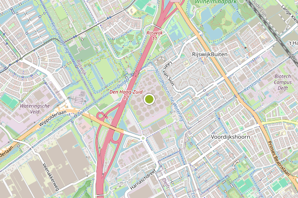 Ambulance-melding op Harnaschpolder Vrij-Harnasch, Den Hoorn ZH op 15 mei, kaart-overzicht
