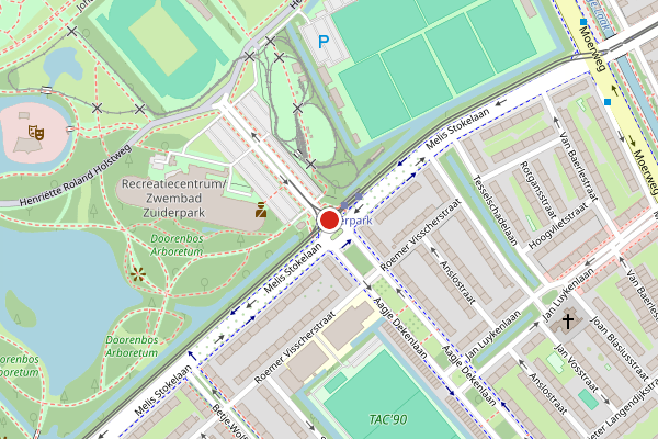 Brandweer-melding op Mr. P. Droogleever Fortuynweg, Den Haag op 26 juli, kaart-overzicht