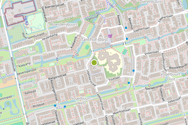 Ambulance-melding op Tureluurpad, Delft op 26 juli, kaart-overzicht