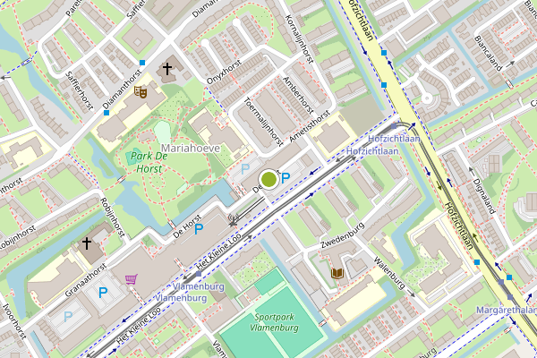 Ambulance-melding op De Horst, Den Haag op 26 juli, kaart-overzicht