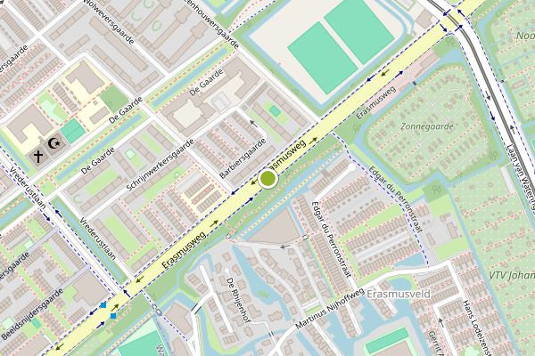 Ambulance-melding op Erasmusweg, Den Haag op 26 juli, kaart-overzicht