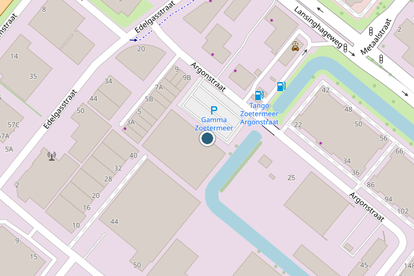 Politie-melding op Argonstraat, Zoetermeer op 26 juli, kaart-overzicht