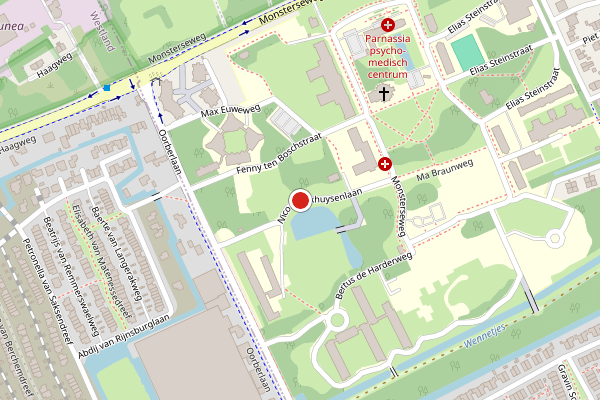 Brandweer-melding op Nico Broekhuysenlaan, Den Haag op 26 juli, kaart-overzicht