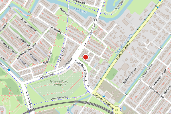 Brandweer-melding op Semsschans, Zoetermeer op 26 juli, kaart-overzicht