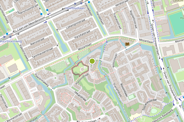 Ambulance-melding op Puccinistraat, Den Haag op 26 juli, kaart-overzicht