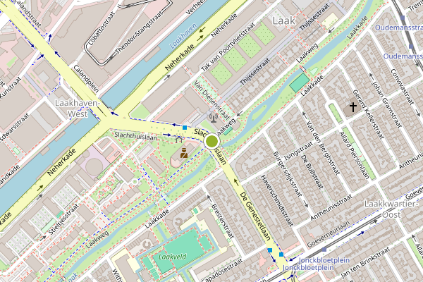 Ambulance-melding op Slachthuislaan, Den Haag op 27 juli, kaart-overzicht