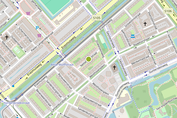Ambulance-melding op Nettelhorststraat, Den Haag op 27 juli, kaart-overzicht