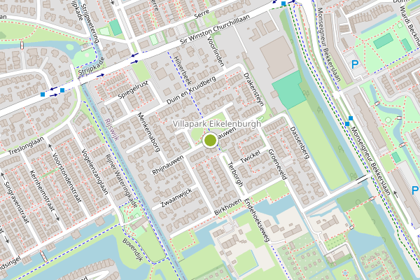 Ambulance-melding op Rhijnauwen, Rijswijk op 27 juli, kaart-overzicht