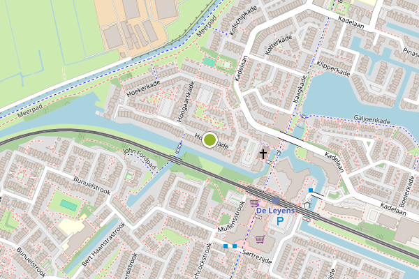 Ambulance-melding op Hoekerkade, Zoetermeer op 17 mei, kaart-overzicht
