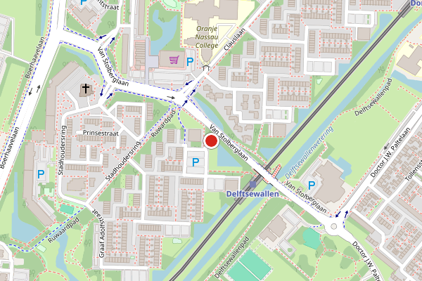 Brandweer-melding op Graaf Janstraat, Zoetermeer op 17 mei, kaart-overzicht