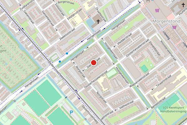 Brandweer-melding op Dieverstraat, Den Haag op 27 juli, kaart-overzicht
