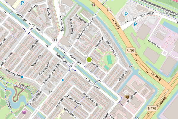Ambulance-melding op Herfstbruin, Zoetermeer op 16 mei, kaart-overzicht
