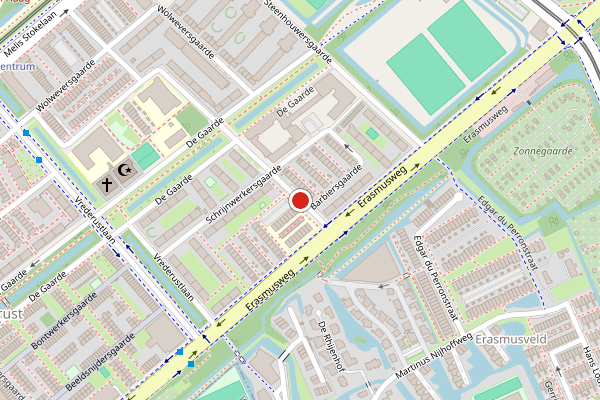 Brandweer-melding op Zwaardvegersgaarde, Den Haag op 27 juli, kaart-overzicht