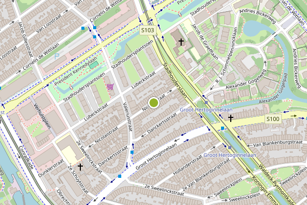 Ambulance-melding op Nicolaistraat, Den Haag op 27 juli, kaart-overzicht