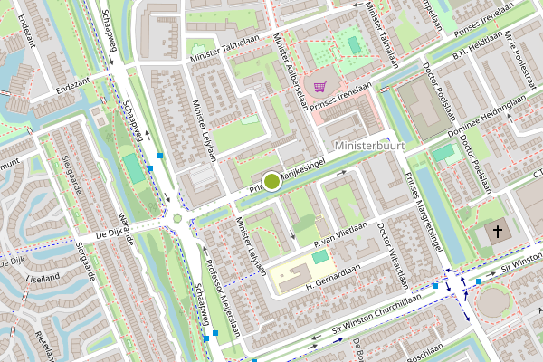 Ambulance-melding op Prinses Marijkesingel, Rijswijk op 28 juli, kaart-overzicht