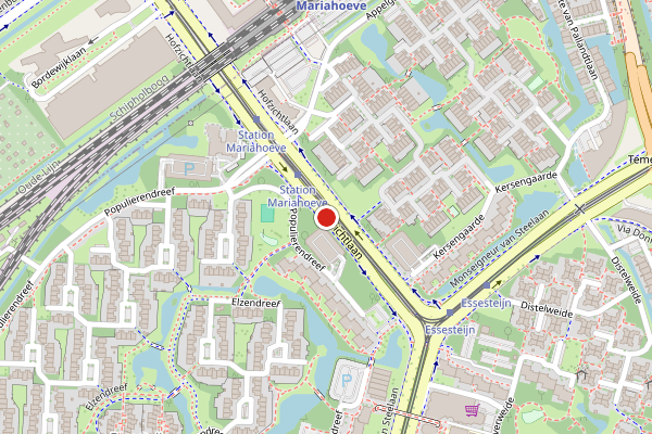 Brandweer-melding op Hofzichtlaan, Voorburg op 28 juli, kaart-overzicht