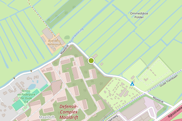 Ambulance-melding op Maaldrift, Wassenaar op 28 juli, kaart-overzicht