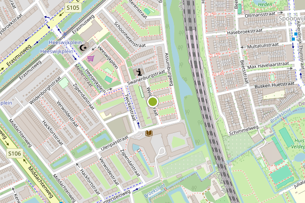 Ambulance-melding op Weldamstraat, Den Haag op 17 mei, kaart-overzicht