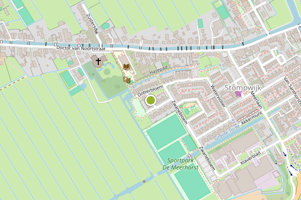 Ambulance-melding op Dotterbloem, Leidschendam op 28 juli, kaart-overzicht