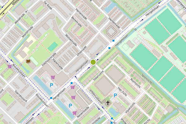 Ambulance-melding op Hengelolaan, Den Haag op 17 mei, kaart-overzicht