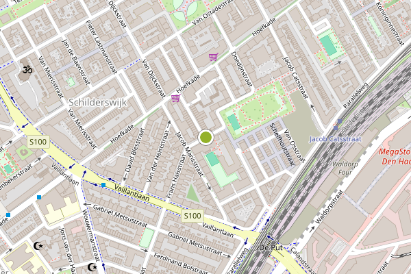 Ambulance-melding op Bosboomstraat, Den Haag op 17 mei, kaart-overzicht