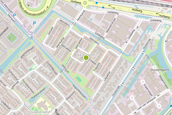 Ambulance-melding op Turfakker, Nootdorp op 28 juli, kaart-overzicht