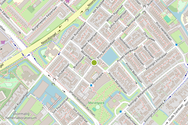 Ambulance-melding op Prins Bernhardlaan, Leidschendam op 28 juli, kaart-overzicht