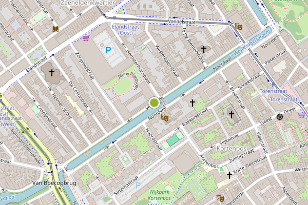 Ambulance-melding op Veenkade, Den Haag op 28 juli, kaart-overzicht