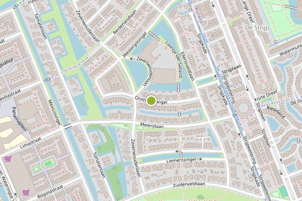 Ambulance-melding op Oostergosingel, Den Haag op 28 juli, kaart-overzicht