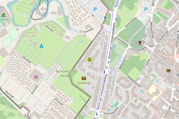 Ambulance-melding op Van Wijnbergenlaan, Wassenaar op 28 juli, kaart-overzicht