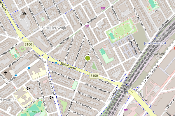 Ambulance-melding op Frans Halsstraat, Den Haag op 28 juli, kaart-overzicht
