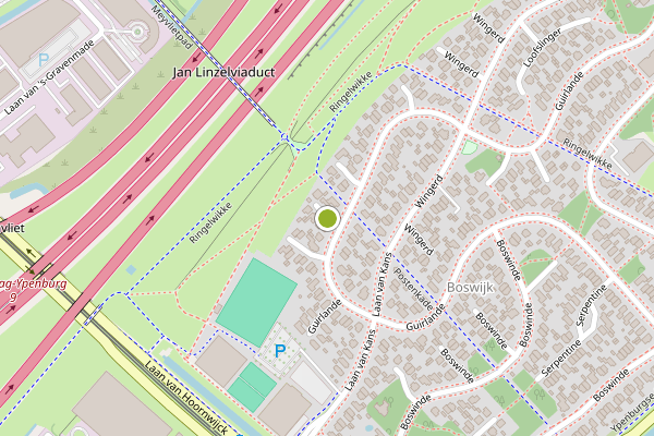 Ambulance-melding op Guirlande, Den Haag op 28 juli, kaart-overzicht