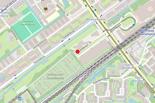 Brandweer-melding op Bordewijklaan, Den Haag op 28 juli, kaart-overzicht