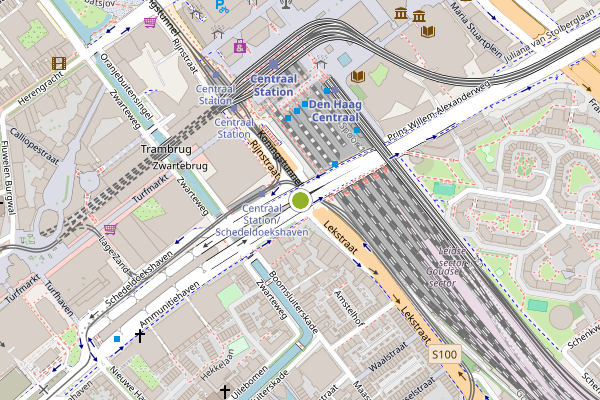 Ambulance-melding op Rijnstraat, Den Haag op 28 juli, kaart-overzicht