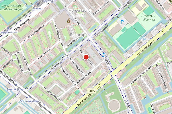 Brandweer-melding op Dwingelostraat, Den Haag op 28 juli, kaart-overzicht