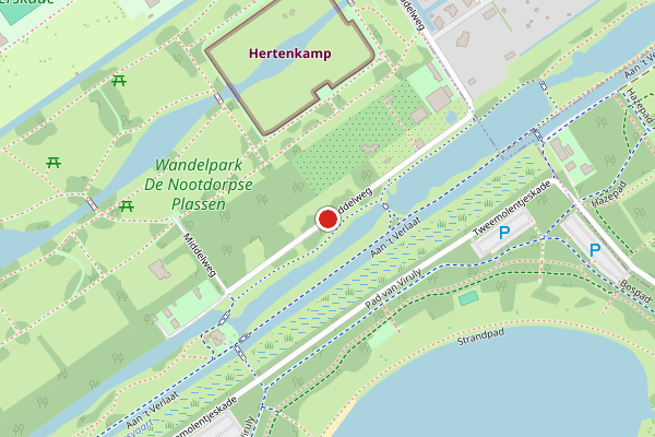 Brandweer-melding op Middelweg, Delft op 28 juli, kaart-overzicht