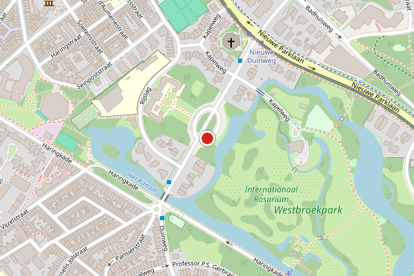 Brandweer-melding op Nieuwe Duinweg, Den Haag op 28 juli, kaart-overzicht
