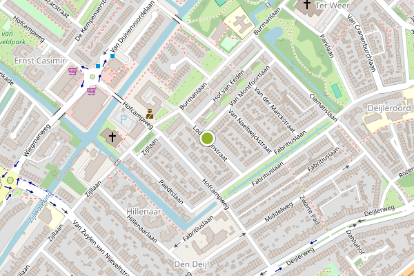 Ambulance-melding op Lodesteijnstraat, Wassenaar op 28 juli, kaart-overzicht