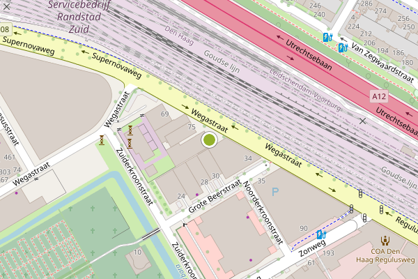 Ambulance-melding op Wegastraat, Den Haag op 28 juli, kaart-overzicht