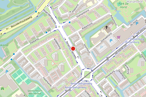 Brandweer-melding op Reigersbergenweg, Den Haag op 28 juli, kaart-overzicht