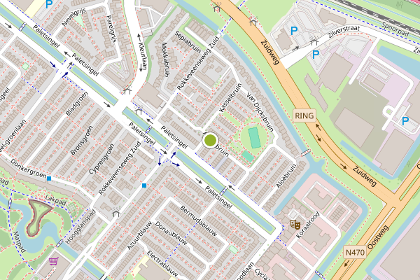 Ambulance-melding op Herfstbruin, Zoetermeer op 29 juli, kaart-overzicht