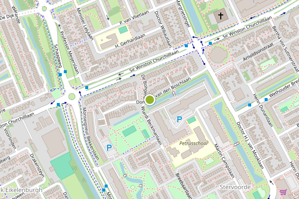 Ambulance-melding op Ds van den Boschlaan, Rijswijk op 29 juli, kaart-overzicht