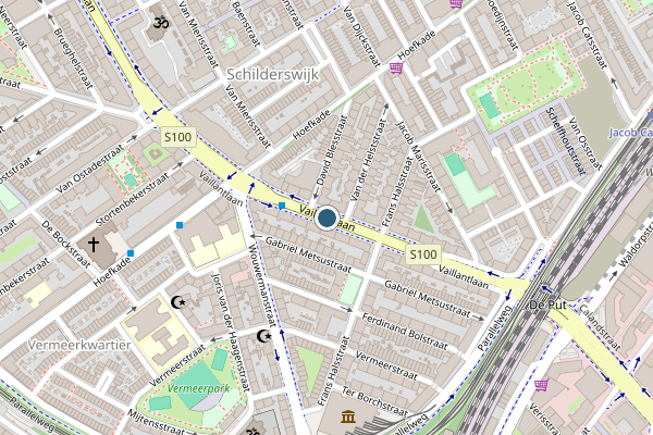 Politie-melding op Vaillantlaan, Den Haag op 17 mei, kaart-overzicht