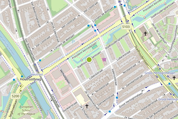 Ambulance-melding op Stadhoudersplantsoen, Den Haag op 29 juli, kaart-overzicht