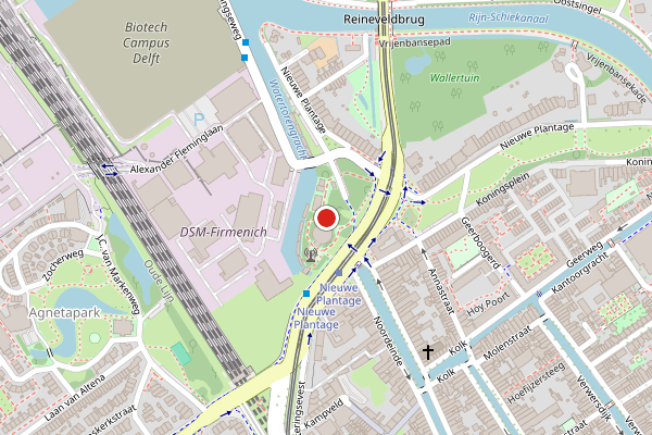 Brandweer-melding op Kalverbos, Delft op 29 juli, kaart-overzicht
