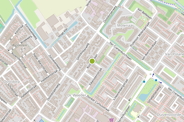 Ambulance-melding op Rozeveldlaan, Wassenaar op 29 juli, kaart-overzicht