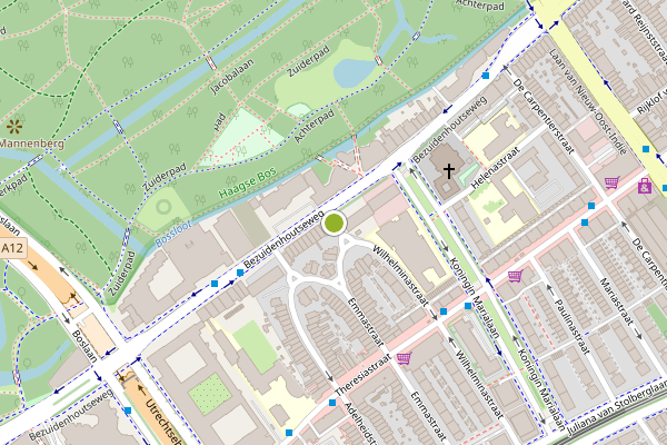 Ambulance-melding op Emmapark, Den Haag op 29 juli, kaart-overzicht